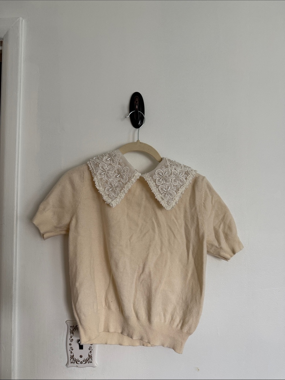 Miu Miu Cashmere Collared Sweater Size 38
